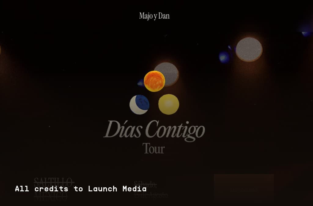 Álbum Días Contigo — Desarrollo web