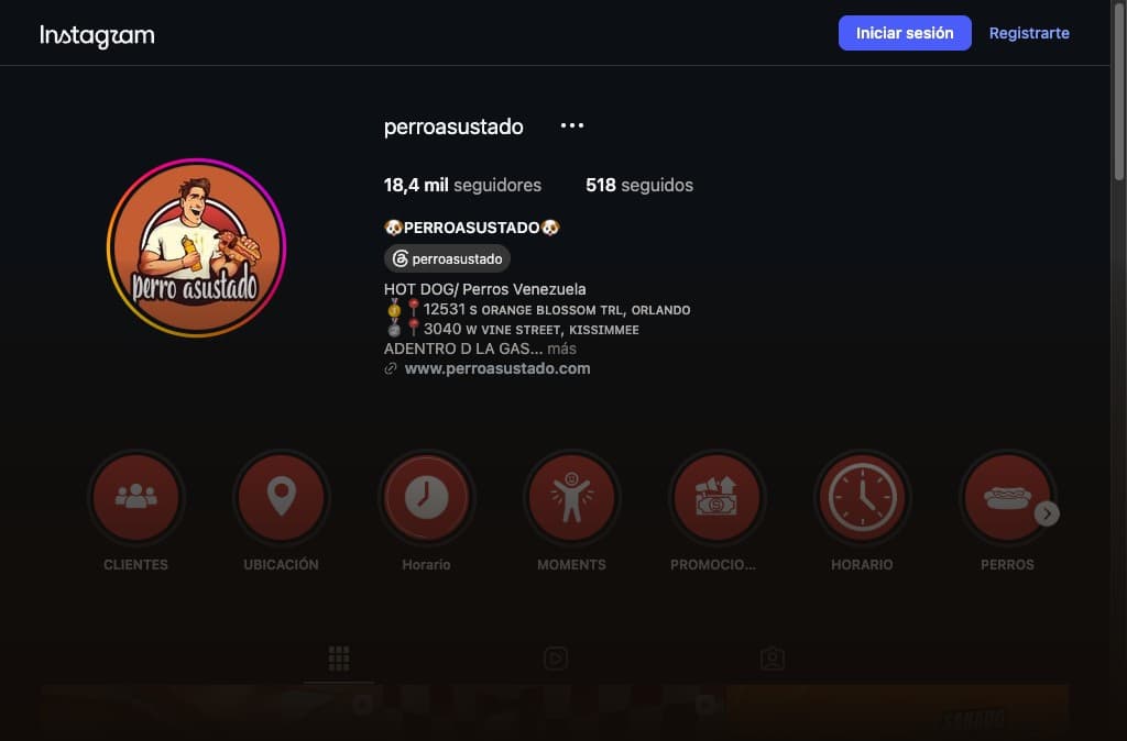 Perro Asustado — Gestión de redes sociales