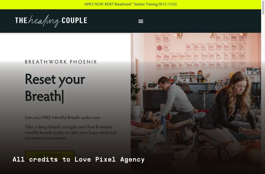 The Healing Couple — Plataforma web